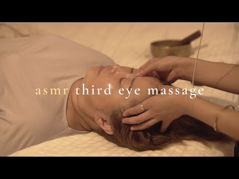 ASMR Real Person Reiki Healing + Head Massage for Third Eye Activation (with Rain Sounds)🔮