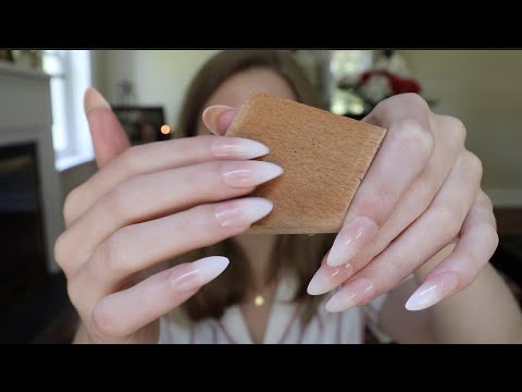 ASMR Long Nails Tapping (Doing My Nails & Tapping for Sleep/Relaxation)