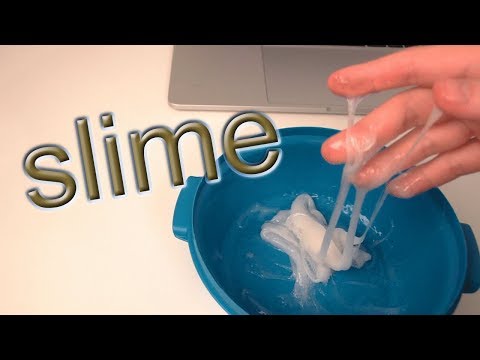 asmr making slime at home (unprofessional)