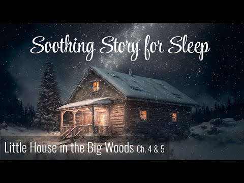 😴Soothing Story for Sleep THE LITTLE HOUSE IN THE BIG WOODS (Ch. 4 &5) Cozy Fireside Bedtime Story😴