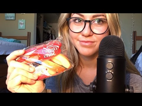 ASMR Eating An Apple with Peanut Butter (mouth sounds)