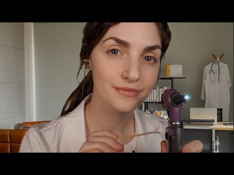 ASMR Doctor | Ear and Skin Infection (Close Soft Spoken)