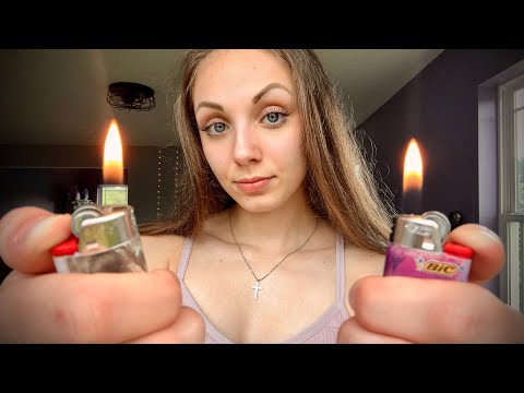 ASMR || Fire and Lighter Play! 🔥❤️‍🔥