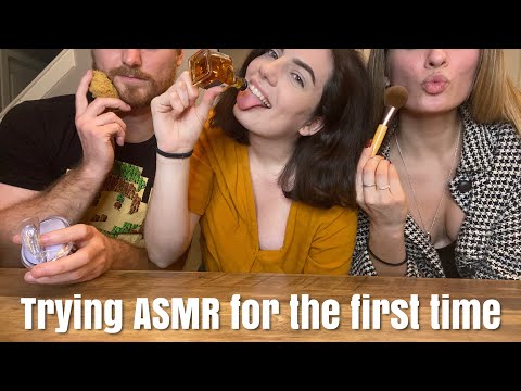 Trying ASMR for the first time, FT. My besties | ASMRbyJ