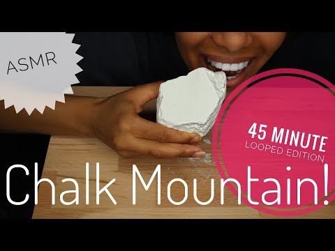 ASMR CHALK MOUNTAIN (45 MINUTE LOOPED EDITION) | Crunchy | No Talking (Subscriber Request)