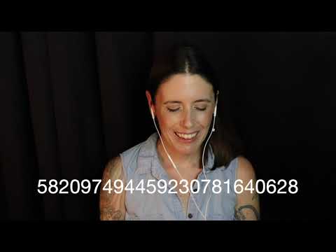 Reciting 104 Digits of Pi from Memory (ASMR Video Preview)