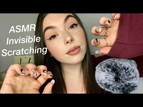 ASMR INVISIBLE SCRATCHING + INAUDIBLE WHISPERING