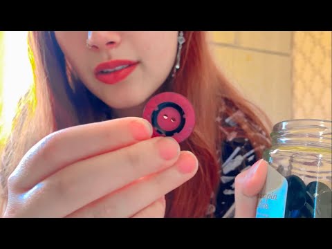 (ASMR)Relaxing Tapping By Button (Close Whispers)