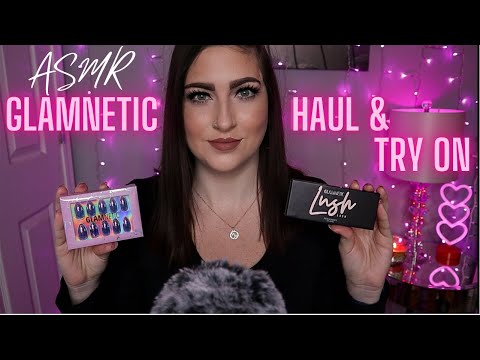 ASMR | Glamnetic Haul & Mini Reviews💕