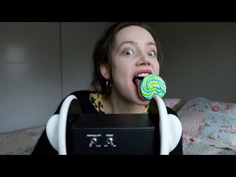 ASMR Intense Mouth Sounds | Eating A Lollipop | Ear To Ear Binaural | Whisper