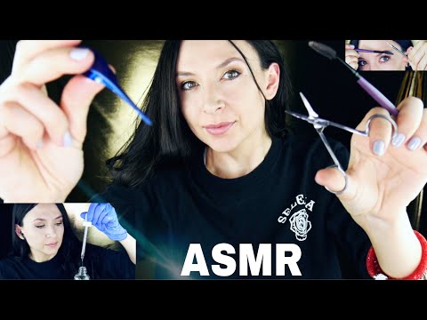 Big Sister Does Your Eyebrows *ASMR Close Up Attention