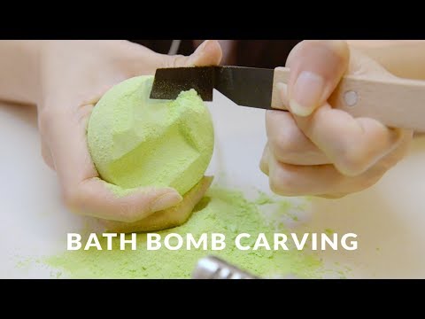 ASMR Satisfying Bath Bomb Carving (No Talking)