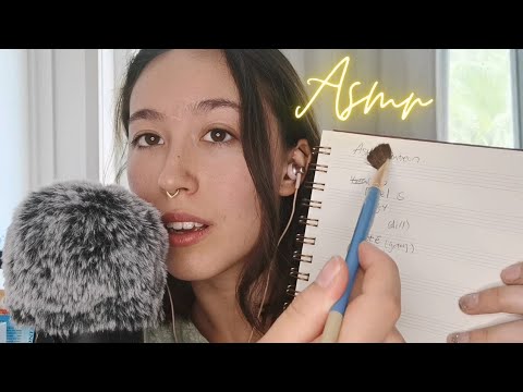 ASMR | Paintbrush, Close Whispers, Mouth Sounds, Patreon Names