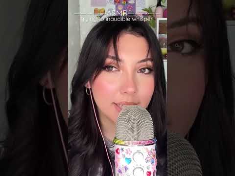ASMR trying to inaudible whisper again (full video on my channel)