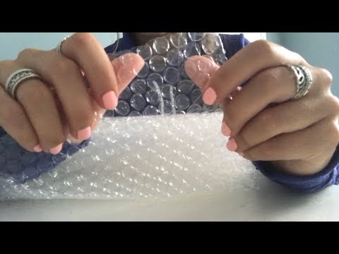 ASMR Bubble Wrap (plastic sounds, popping, plastic tapping)