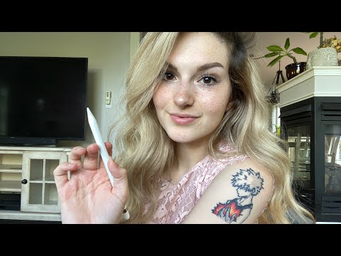 [ASMR] Sketching My Future Tattoos // Close Up Whispering & Nature Sounds