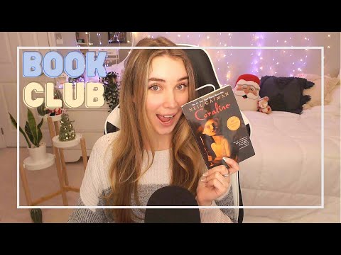 ASMR Book Club ~ 🔑Coraline!👁 ~ tapping ~ tingly book sounds ~ whispering