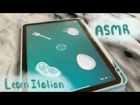 ASMR | Learning Words in Italian (On an iPad)