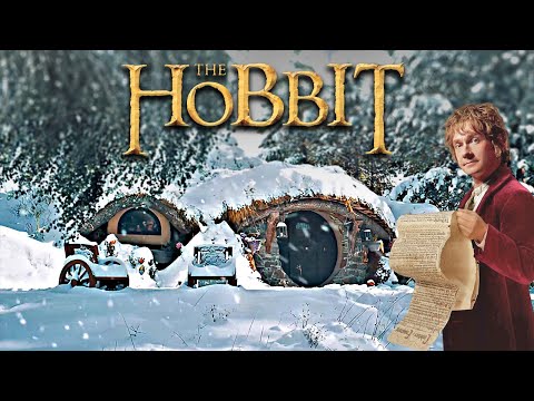 Winter in The Shire ❄️☃️  Lord of the Rings inspired Ambience & Music | Snow in Hobbiton