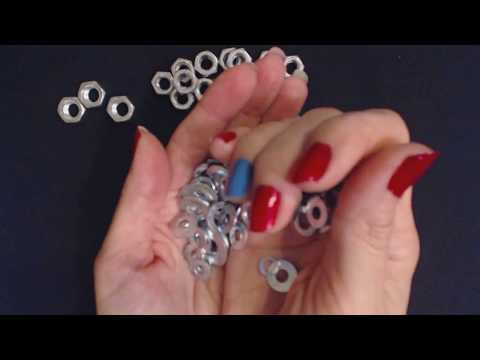 ASMR Whisper ~ Handling Metal Pieces (In Hand Up Close)