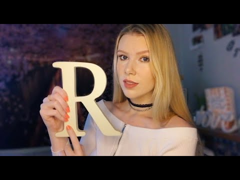 ASMR Tingly Tracing and Tapping *over explaining, spelling, whispers*