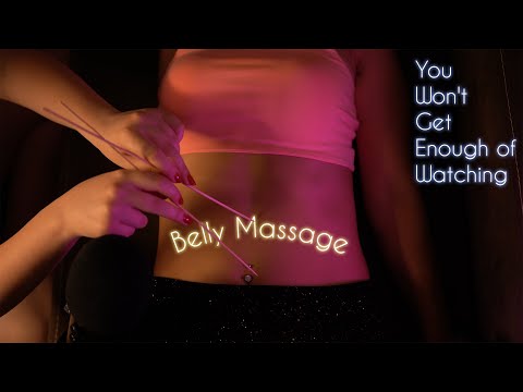 ASMR | Belly Scratching and Amazing Stick Massage - Whispering