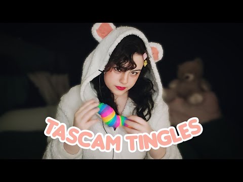 ASMR - Tascam Tingles (mic noms, licks and mouth sounds) ☁️💤