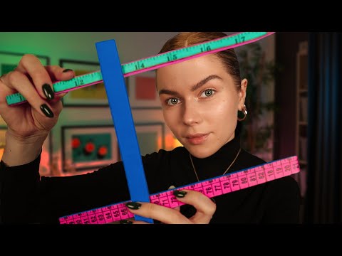ASMR Mapping & Measuring Your Face (Minimal Talking Personal Attention) ~Soft Spoken