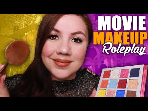 ASMR Doing Your MAKEUP for a Hollywood MOVIE Roleplay / ASMR Jonie
