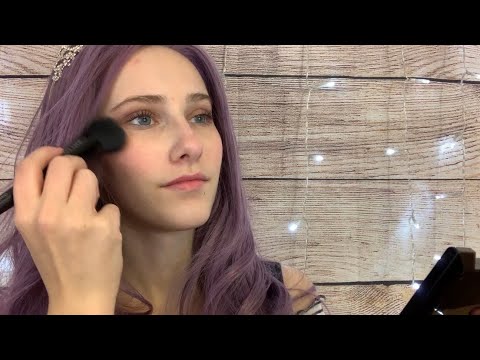 ASMR// Best Friend Doing Your Stage Makeup// Tapping+ Brushing+ Whispering//