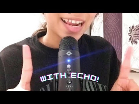 Ear eating + hand movements + inaudible whispers ASMR (with echo)