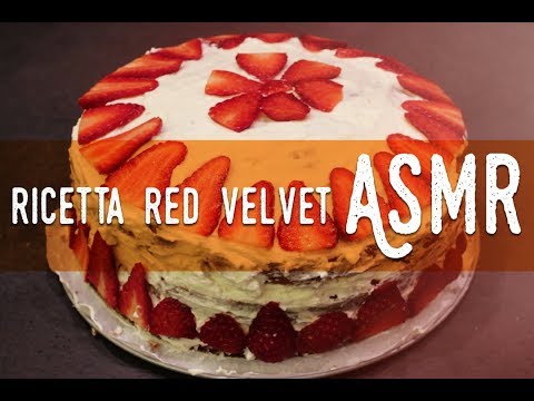 ASMR ita - 🍰 Ricetta RED VELVET 🍰 (poco RED, ma buonissima!) [Whispering and Cooking]