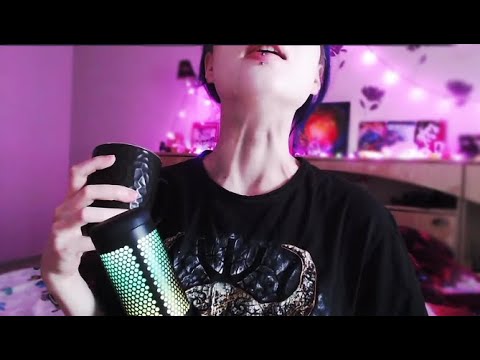 ASMR with my neck (drinking water) + mouth sounds 💦