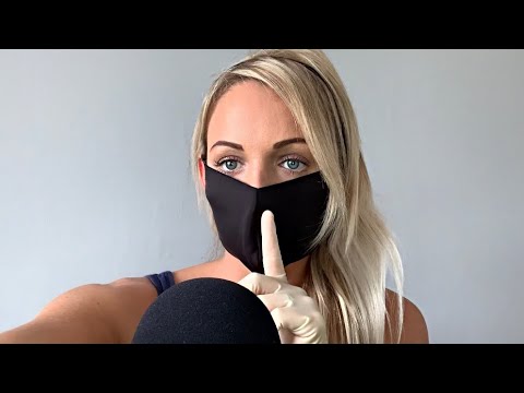 ASMR WHISPERS to SLEEP | LATEX GLOVES SOUNDS | GLOVE STROKING