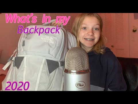 What’s In My Backpack ASMR 2020 😴💗📚