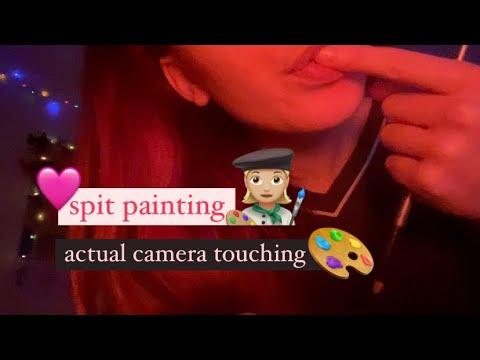 asmr | SPIT PAINTING YOUR FACE (with hands and brush)