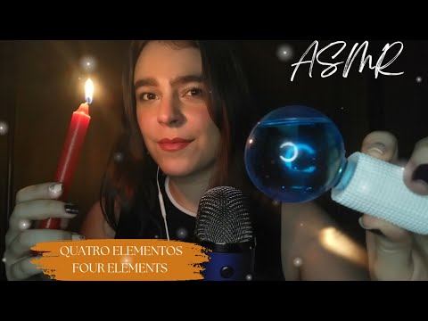 ASMR 🔥💦💨🍂 - Gatilhos Com Os Quatro Elementos • Triggers With The Four Elements