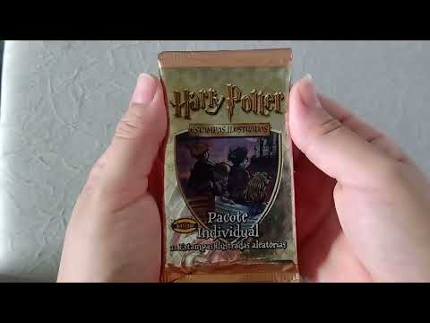 ASMR abrindo cards de Harry Potter