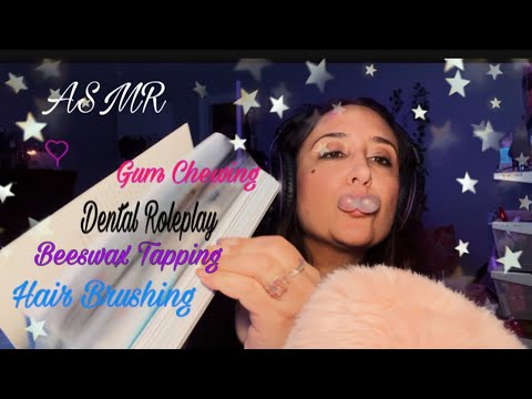12 triggers in 12 minutes 💫 ASMR GUM CHEWING / Assorted Triggers