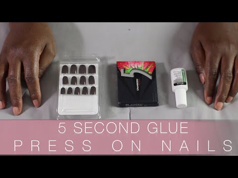 Press On Nails 5 Second Glue ASMR Chewing Gum