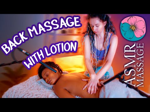 ASMR Relaxing Sport Back Massage with lotion by Anna