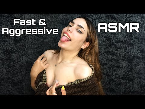 ASMR | Fast & Aggressive Fabric Scratching, Clothes Sounds, Shoe Gripping/ Tapping/ Mouth Sounds