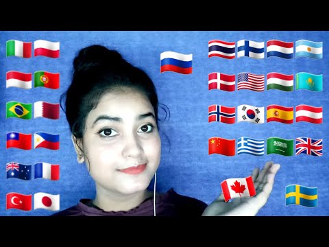ASMR in Different Languages with Tingly Mouth Sounds