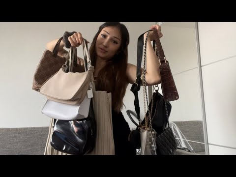 ASMR bag/purse collection 👜💖 tapping, scratching, whispering