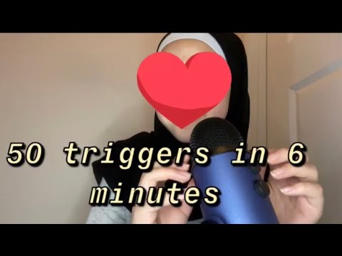 Asmr|| 50 triggers in 6 minutes!!!|| FASTT!