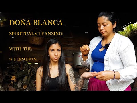 DOÑA ☯ BLANCA, SPIRITUAL CLEANSING WITH THE 4 ELEMENTS, FIRE, WATER, EARTH, AIR, ASMR MASSAGE, Reiki