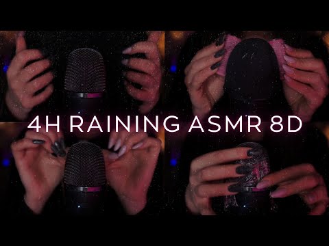 RAINING ASMR (8D) - PERFECT BACKGROUND FOR SLEEPING, STUDYING, READING, WORKING