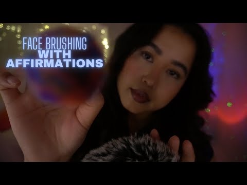 ASMR | Face brushing ONLY for ppl who feel guilty for resting💤 (personal attention, face brushing 1)