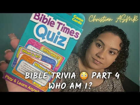 Christian ASMR ✨Bible Trivia Part 4 - Level Easy 🤫