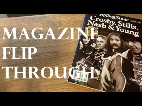 {ASMR} Rolling Stone CSNY Magazine Flip Through